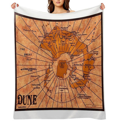 DUNE Map Throw Blanket
