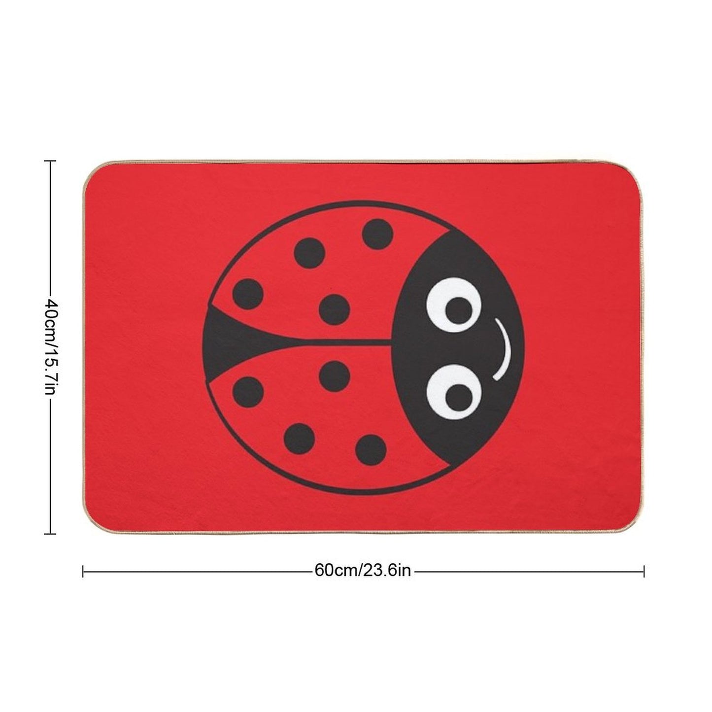 Miss Ladybug Bath Mat
