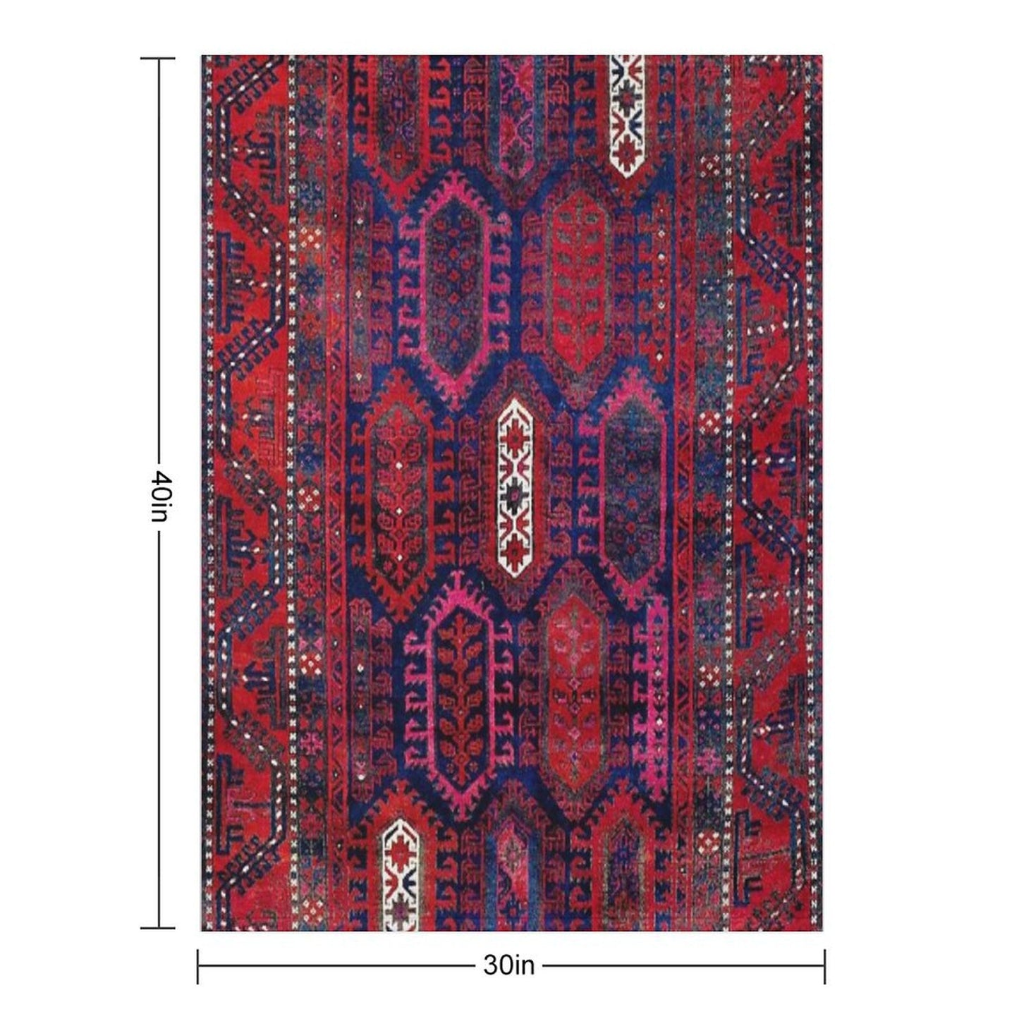 Timuri Herat  Antique Afghanistan Tribal Rug Print Throw Blanket
