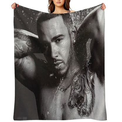 Lewis Hamilton Good Looks Throw Blanket