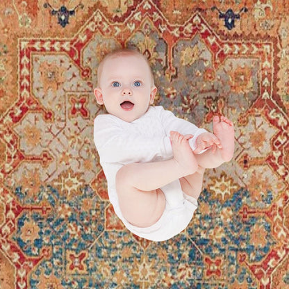 16th Century Persian Carpet Print Throw Blanket