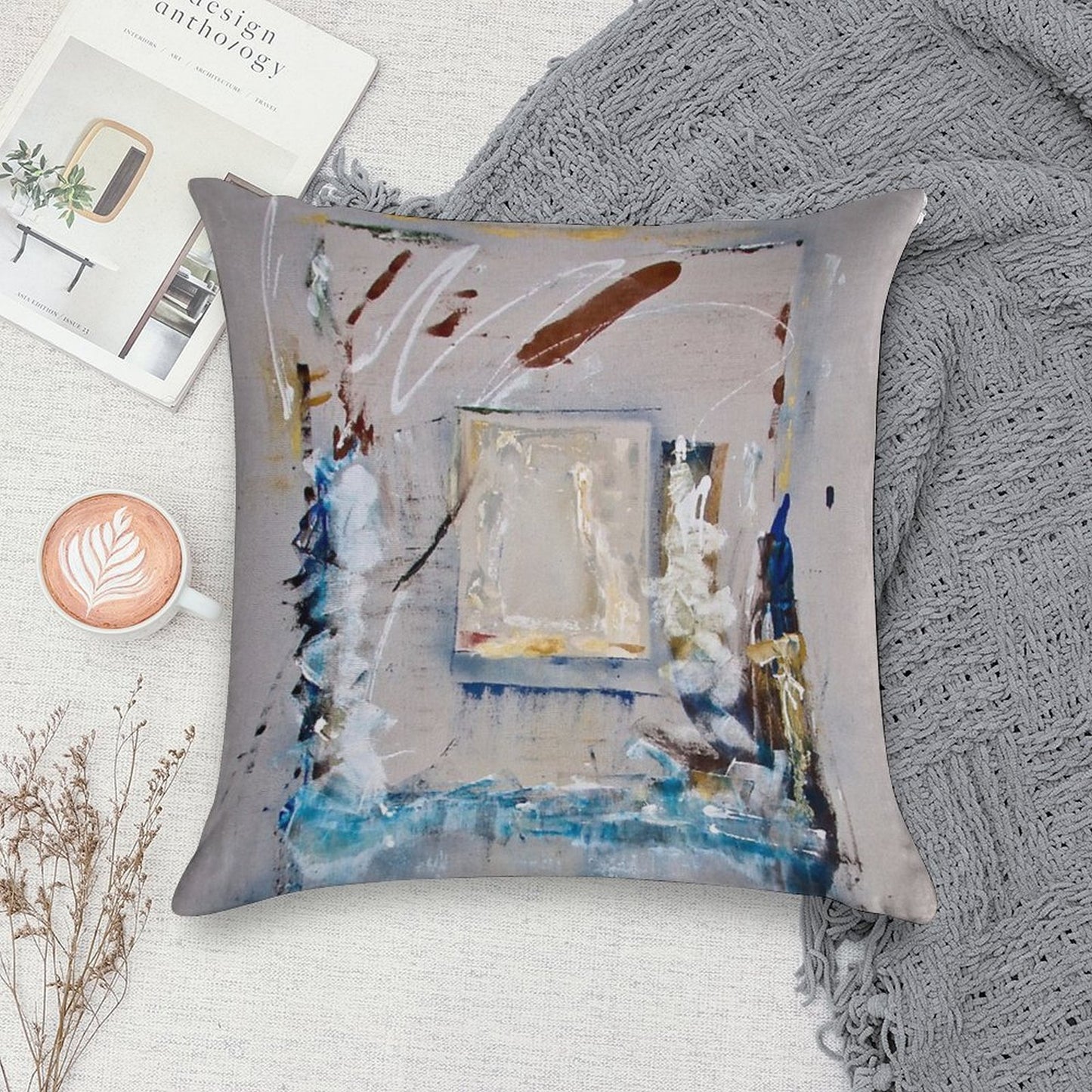 Glass Houses Soft Ultra-Soft Texture Throw Pillow