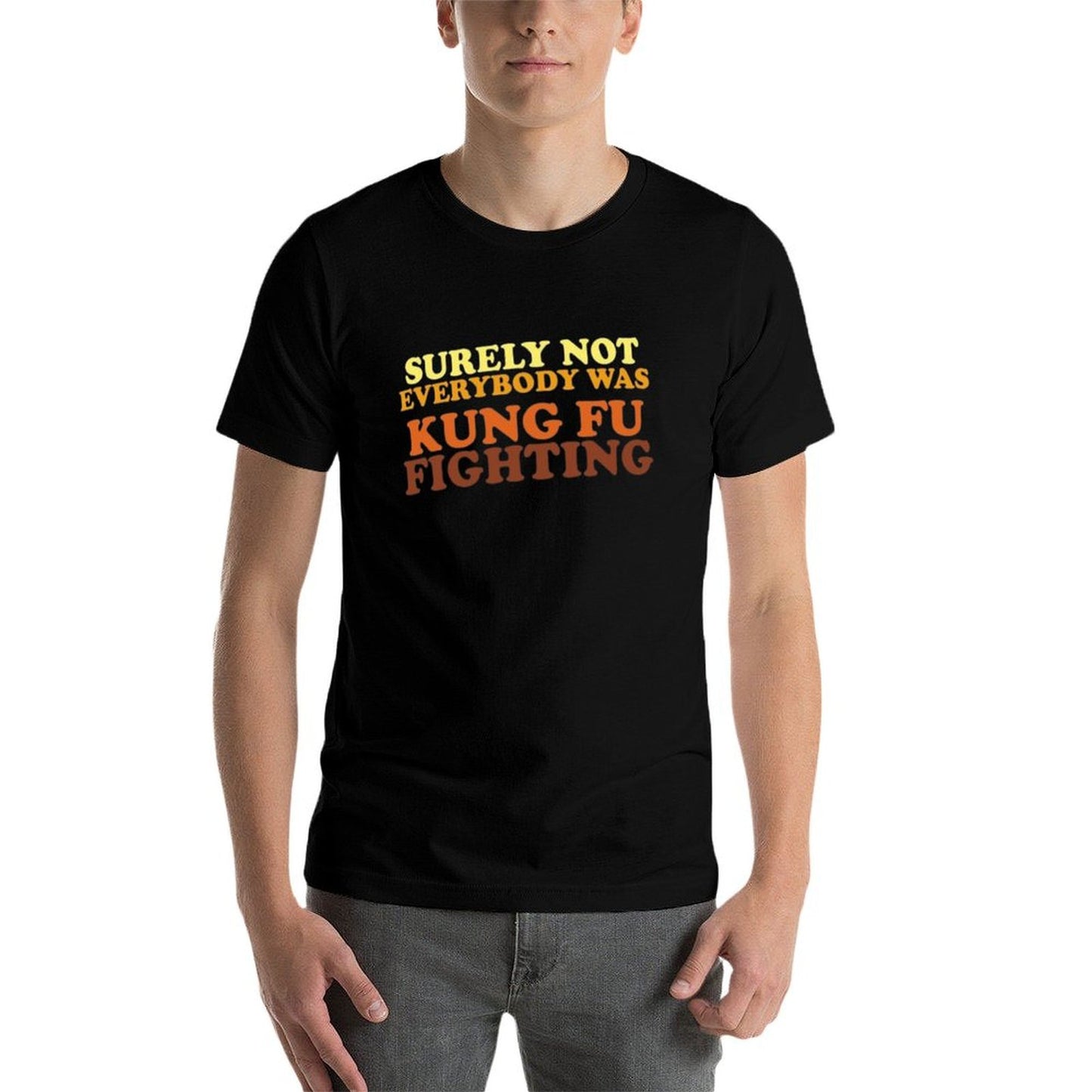 Surely Not Everybody Was Kung Fu Fighting  Oversized Silhouette T-Shirt
