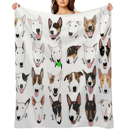 Glasgow Bull Terrier Club Throw Blanket