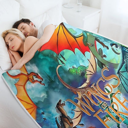 Wings of Fire All Dragon Series Throw Blanket