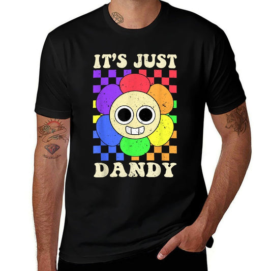 Its Just Dandy Dandys World Funny For Men Women Kids  Heathered Texture T-Shirt
