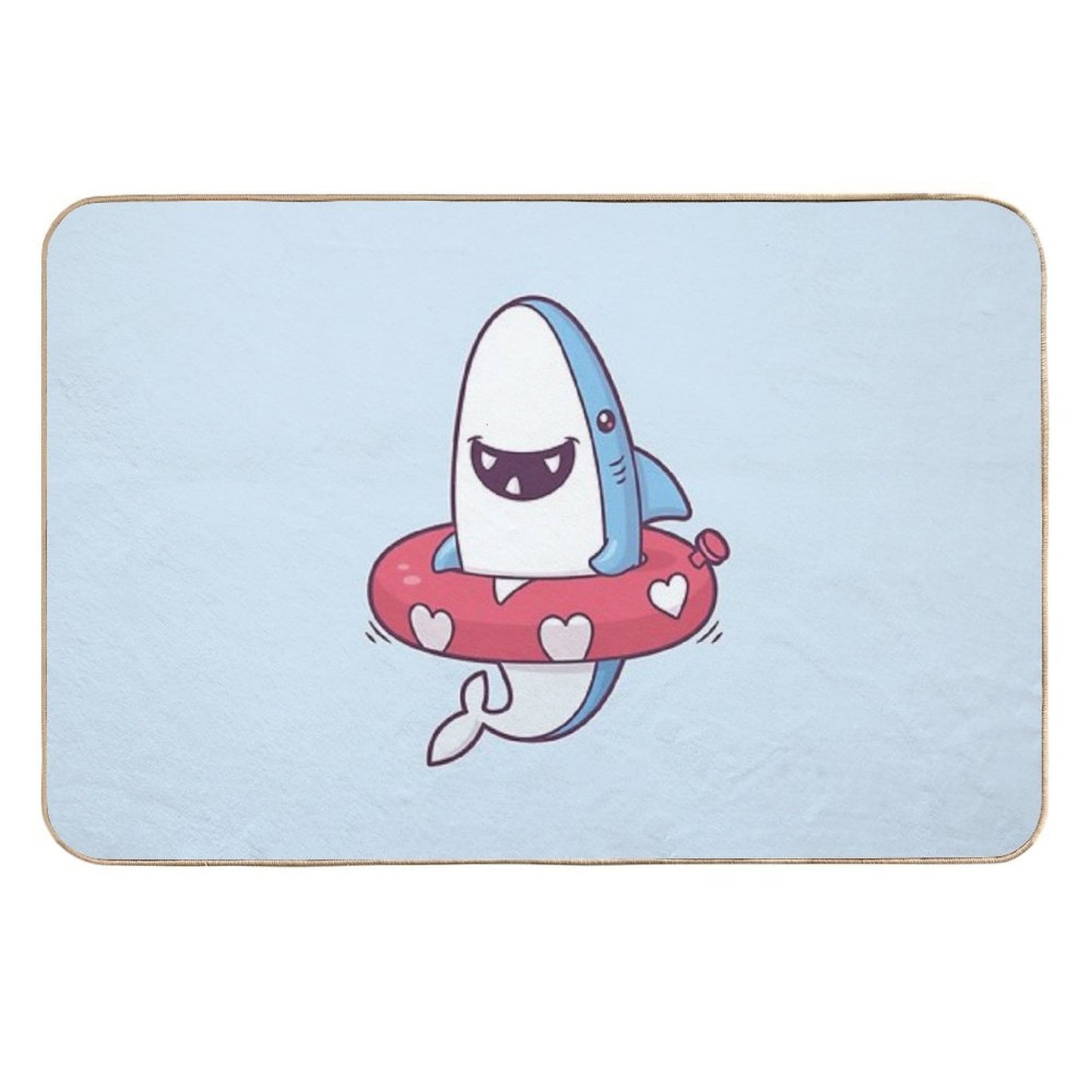 Shark Summer Fun  High-Traffic Bath Mat