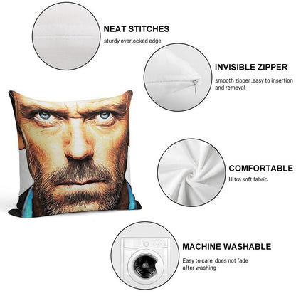 Dr. House Soft Gift Ready Throw Pillow