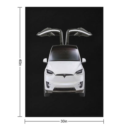 Model X, Tesla Model X Throw Blanket