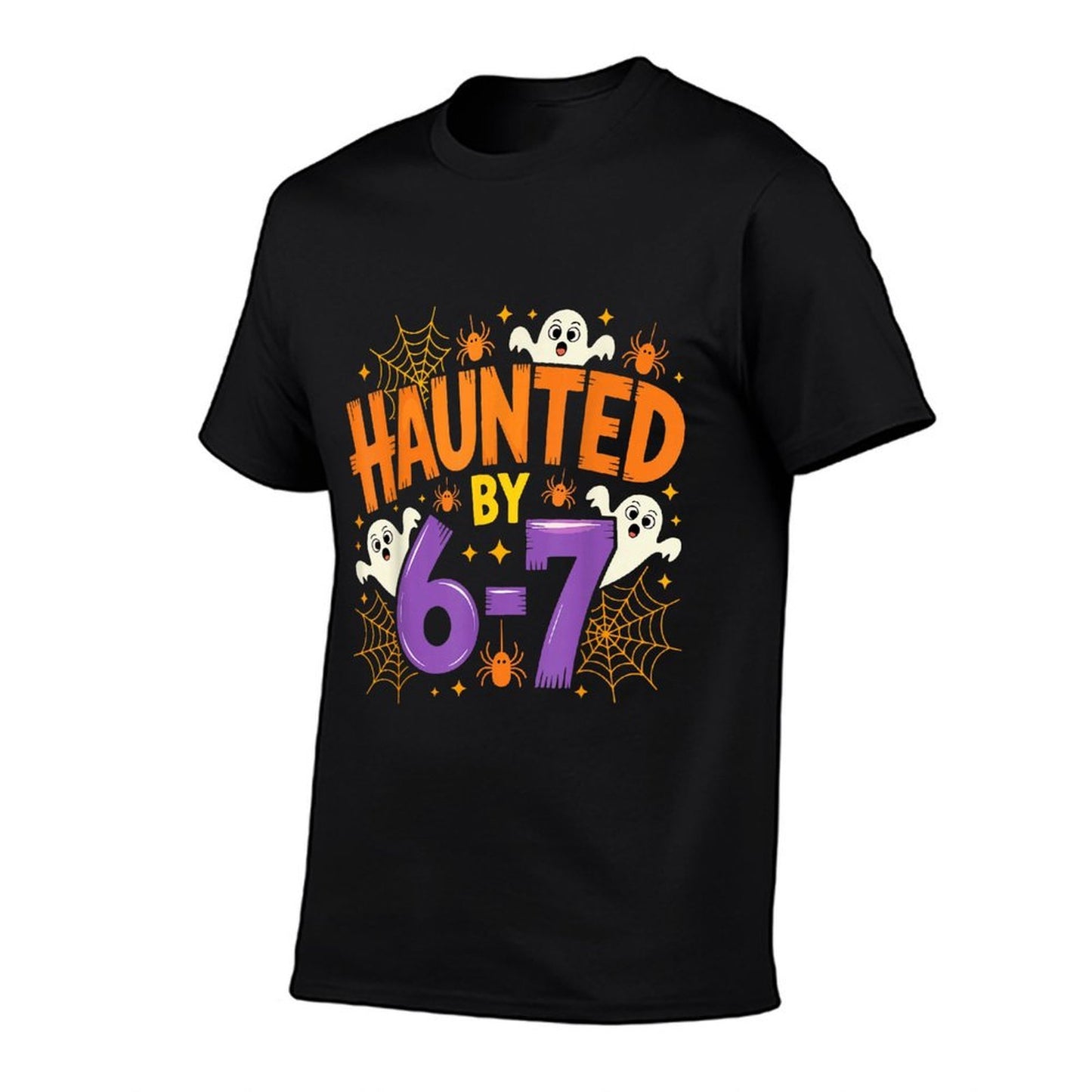 Haunted by 67 Funny Six Seven Meme Spooky Ghost Halloween  Vintage-inspired T-Shirt