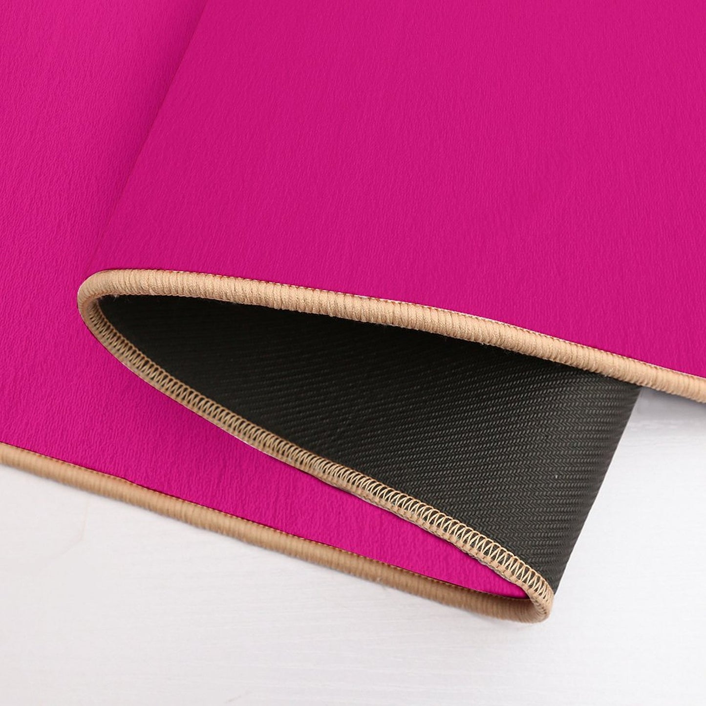 Hot Pink Fuchsia Solid Color Decor Bath Mat