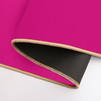 Hot Pink Fuchsia Solid Color Decor Bath Mat
