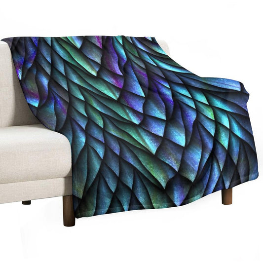 Dragon Scales Throw Blanket