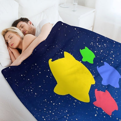 Lumas (Yellow, Red, Blue, Green) Throw Blanket