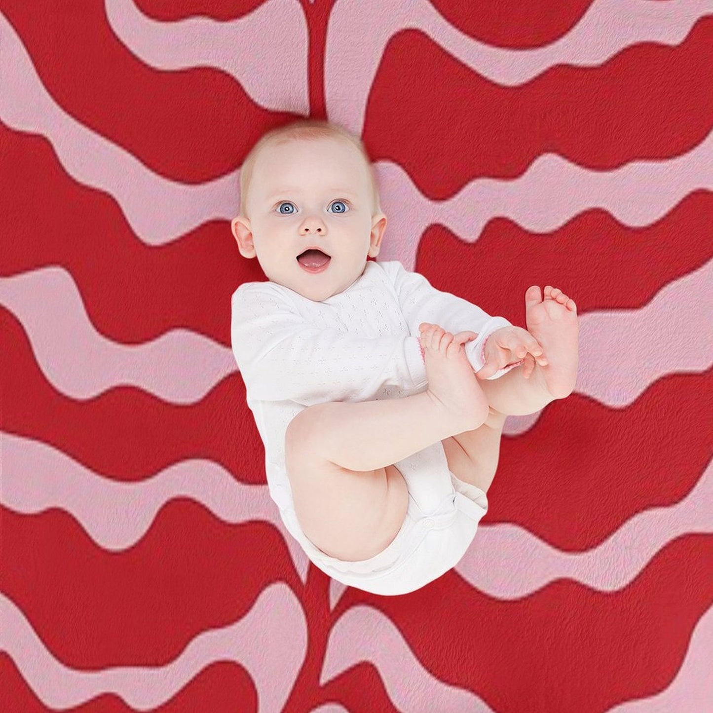 Wild Ferns Wine Edition Art Print  Mid-Century Edition Throw Blanket