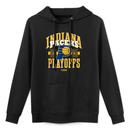 NBA Official Indiana Pacers 2025 Playoffs Showtime Shrink-Resistant Hoodie