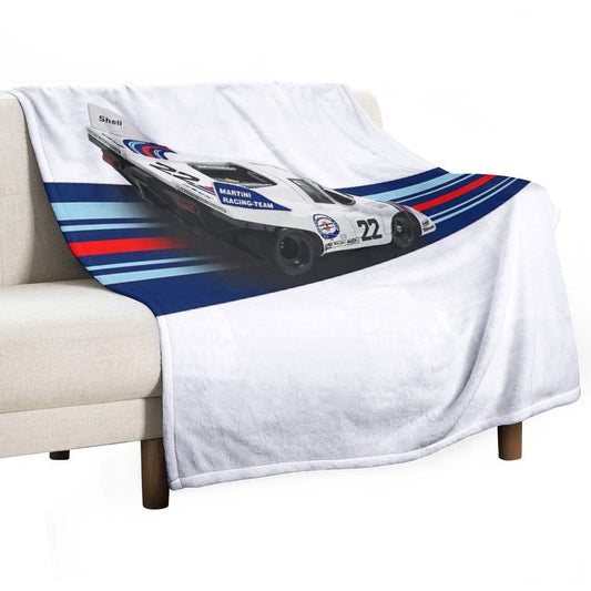 Porsch 917 Martini Racing 1971 Throw Blanket