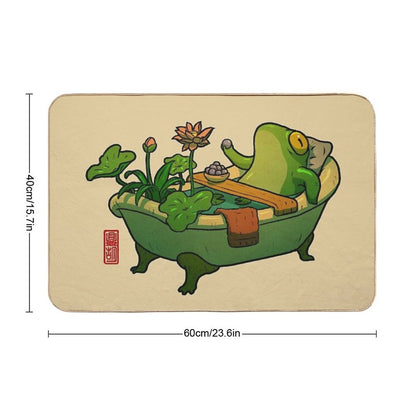 Bathtime Frog Bath Mat