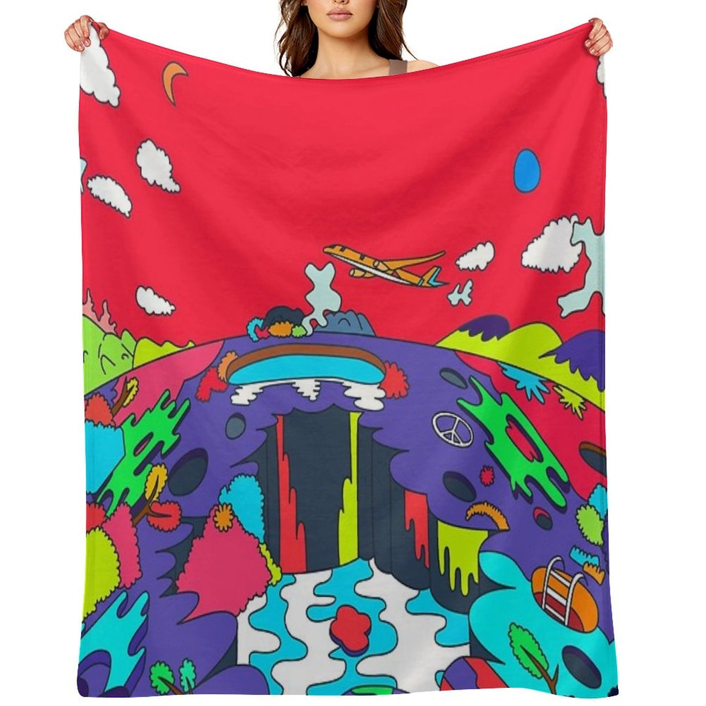 J-Hope Hope World Album Art Throw Blanket