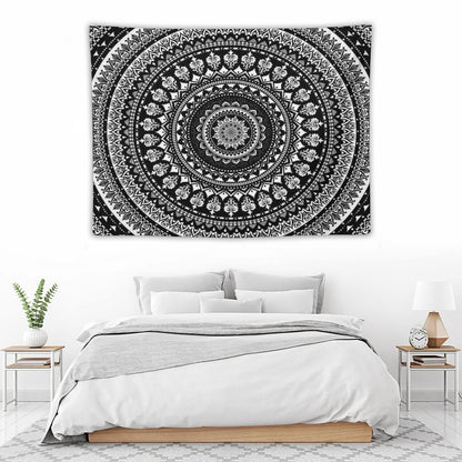 Mandala Monochrome 2 Tapestry