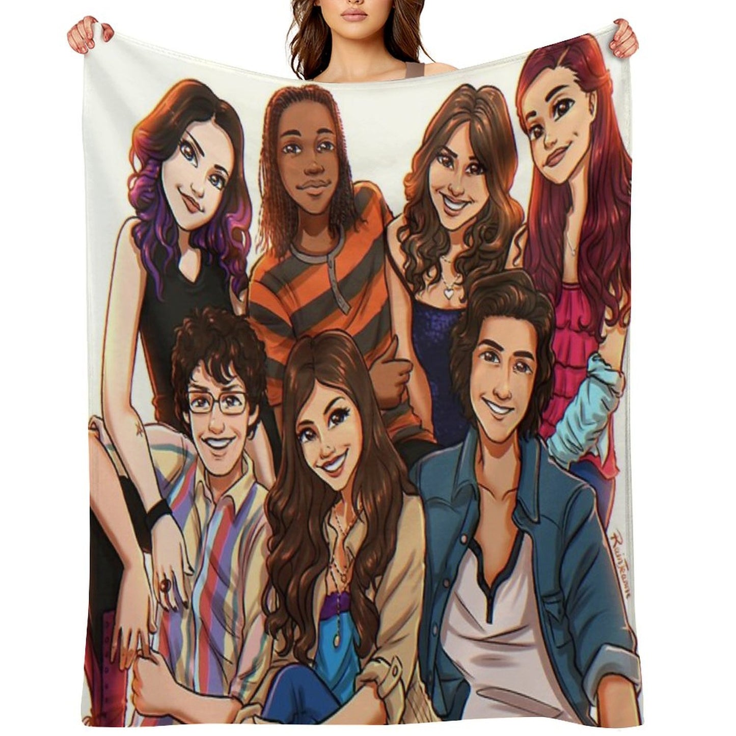 Victorious Cast Throw Blanket