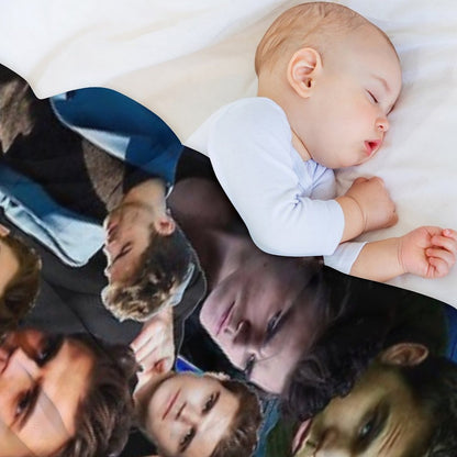 Paul Wesley Photo Collage Throw Blanket
