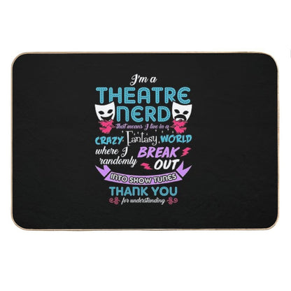 Theatre Nerd Funny Definition Bath Mat