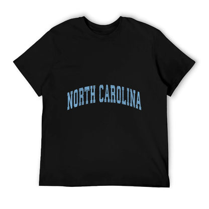 North Carolina NC Vintage Athletic Sports Design Blue Style T-Shirt