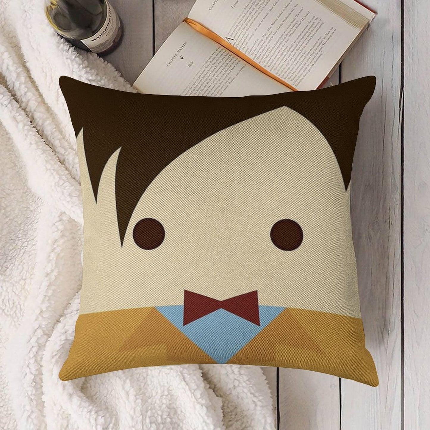 11th Doctor, Matt Smith Linen Throw Pillow Cover