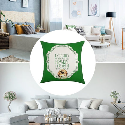 She's Never Wrong Linen Throw Pillow Cover