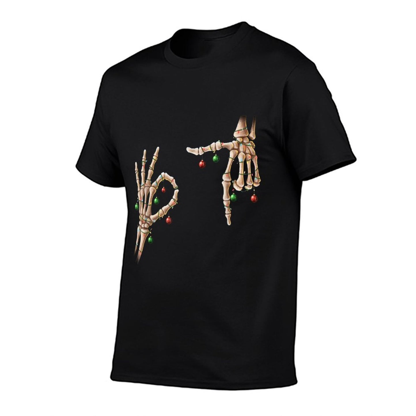 Funny 67 Meme Skeleton 67 Christmas Holiday Women Kids Xmas  Ribbed Collar T-Shirt