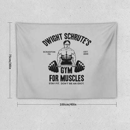 Dwight Schrute Gym For Muscles Tapestry