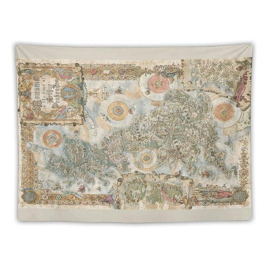 Pendragon 6th Edition Map by Francesca Baerald Tapestry