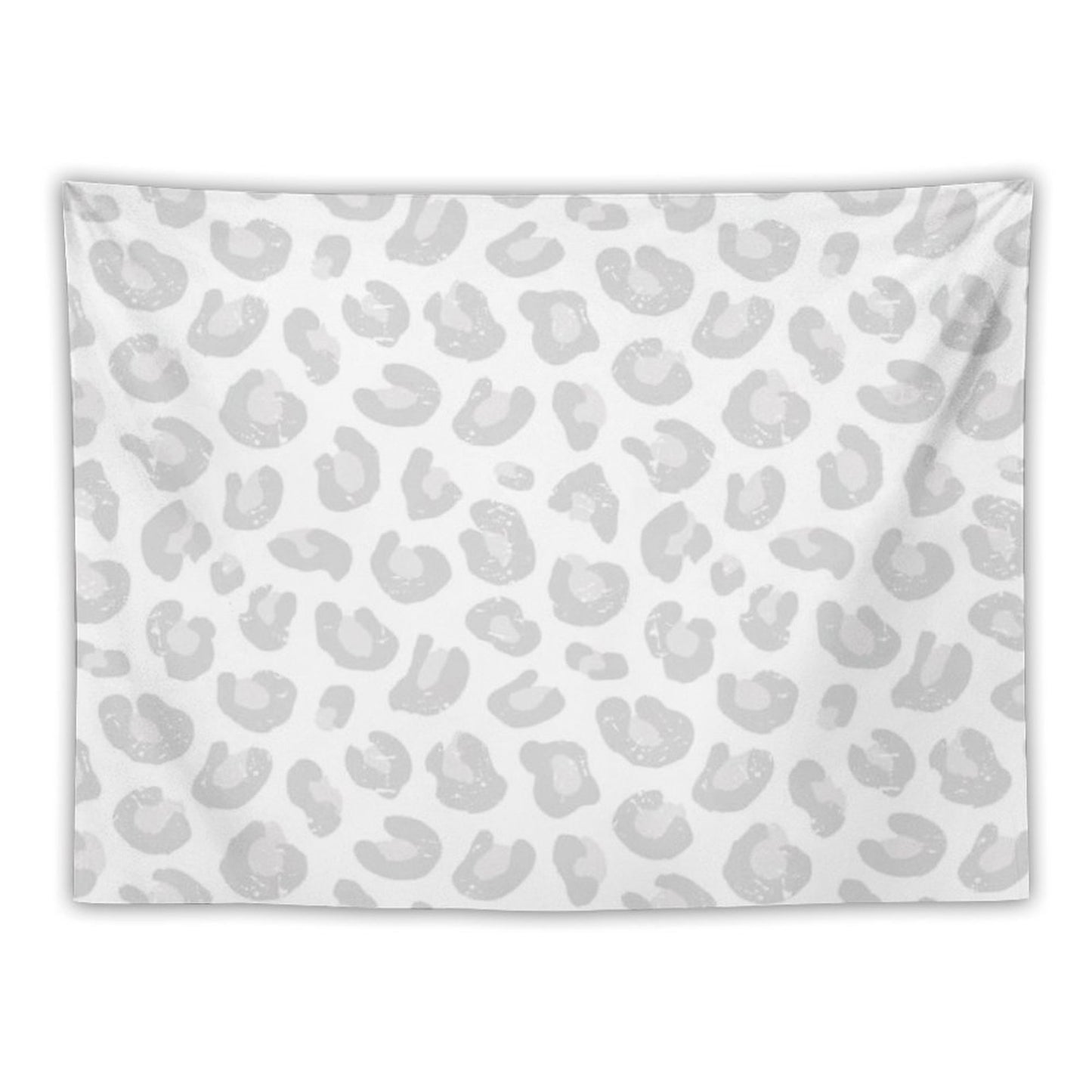 Leopard Print - Silver Gray And White Tapestry