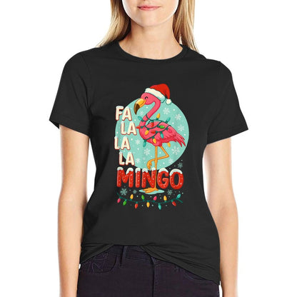 Flamingo Christmas for Women, Funny FA La La Mingo  Affordable Price T-Shirt