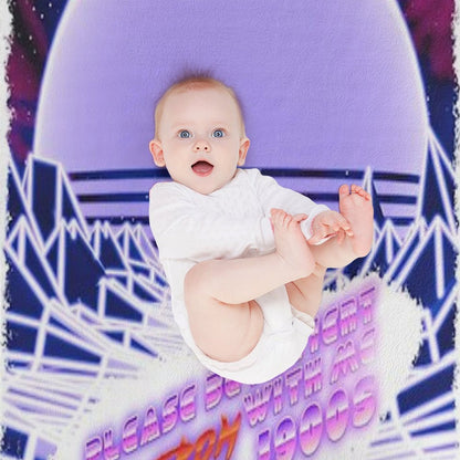 Born in The 1900s (Vapor Wave) Throw Blanket