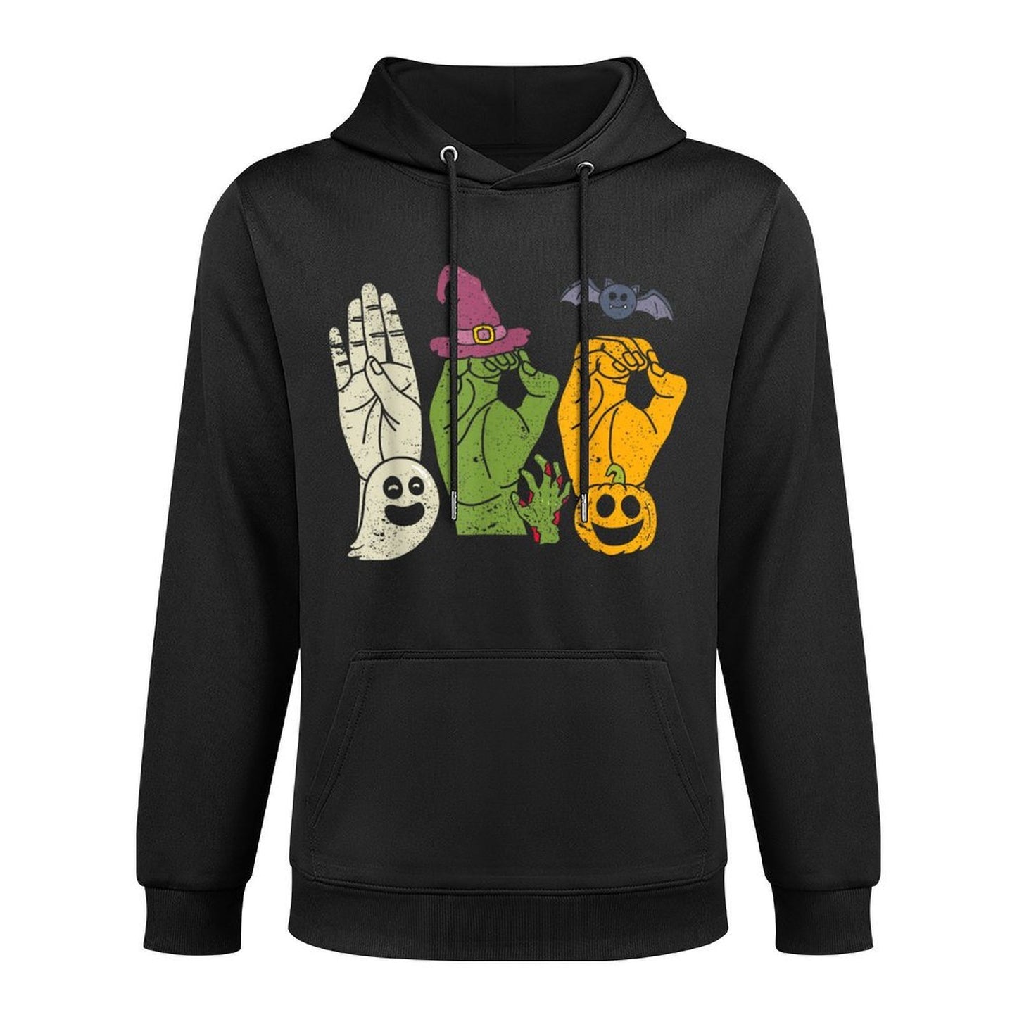Boo Hands American Sign Language Pride ASL Halloween Witch Easy Care Hoodie
