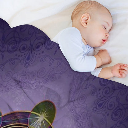 Metatron's Cube Merkabah Throw Blanket