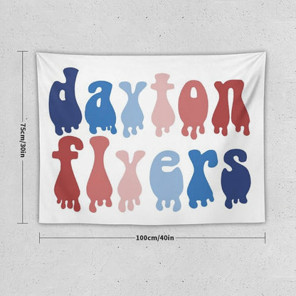 Dayton Flyers Drip Tapestry