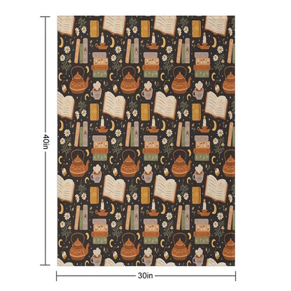 Sweet Bookish Dreams Throw Blanket
