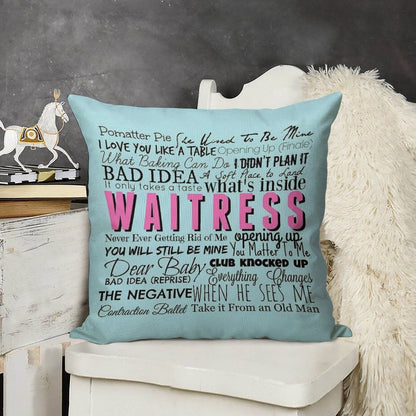 Waitress Original Cast Recording Linen Throw Pillow Cover