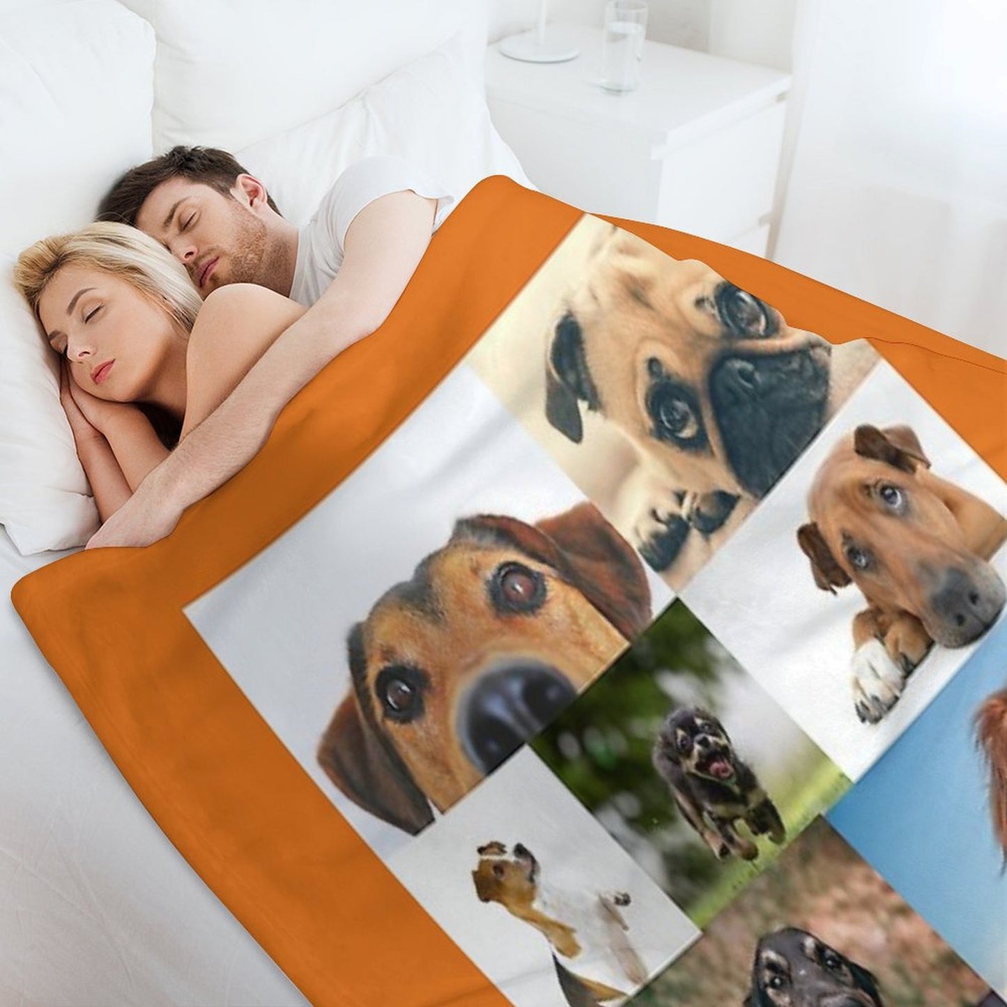 Online Dog Meeting Throw Blanket