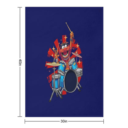 ANIMAL DRUMMER THE MUPPETS SHOW Throw Blanket