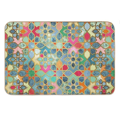 Gilt & Glory - Colorful Moroccan Mosaic Bath Mat