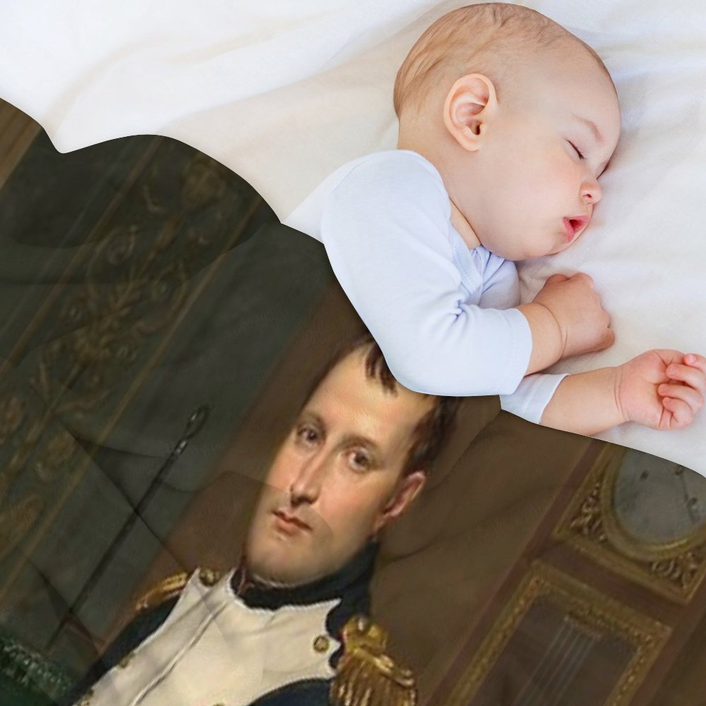 Napoleon Bonaparte Portrait Throw Blanket