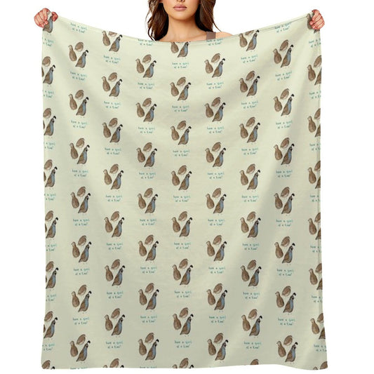Quial of A Time Throw Blanket