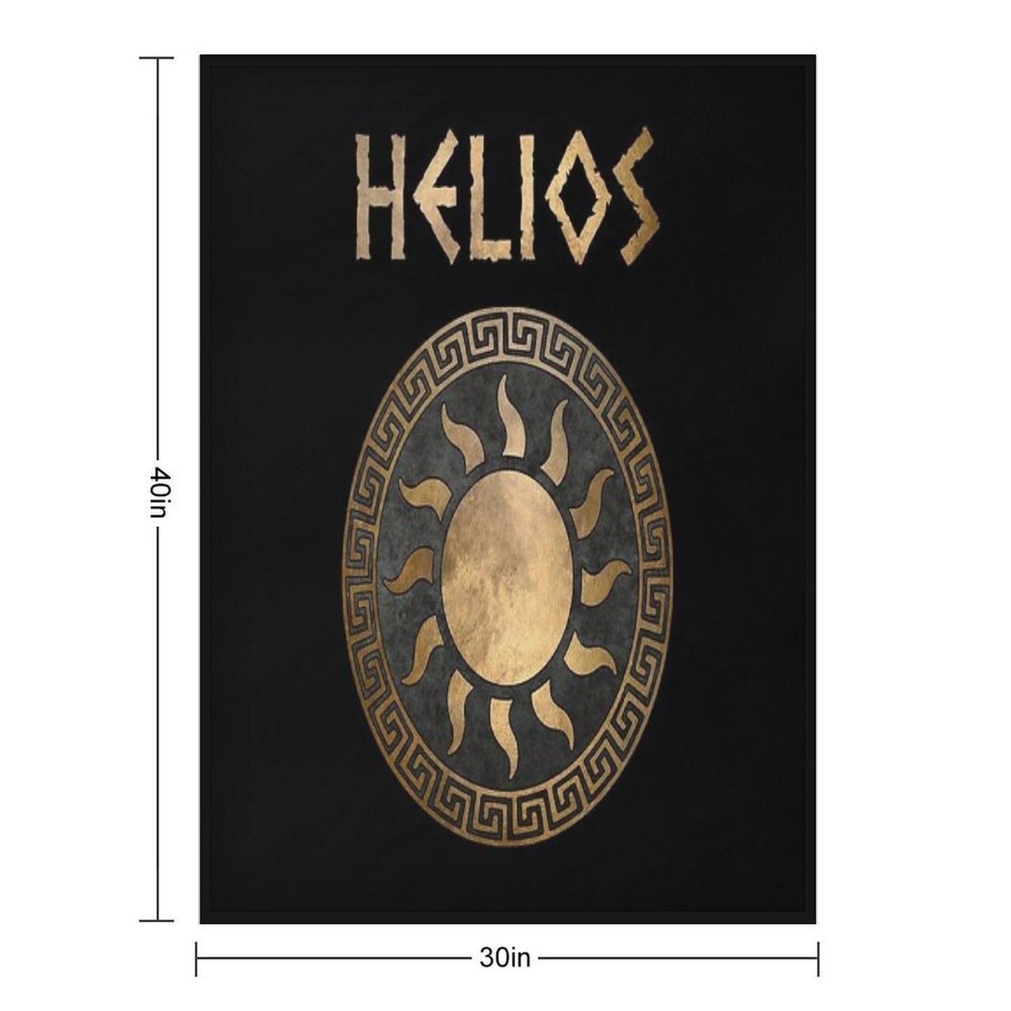 Helios Greek God of The Sun Ancient Symbol Throw Blanket