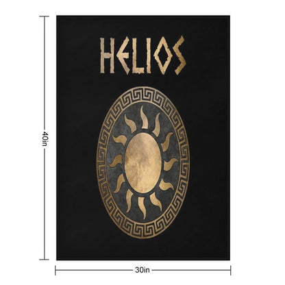 Helios Greek God of The Sun Ancient Symbol Throw Blanket