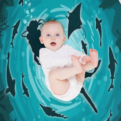 Scuba Diver Throw Blanket