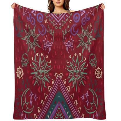 Mollymauk's Coat, Front Panels Throw Blanket